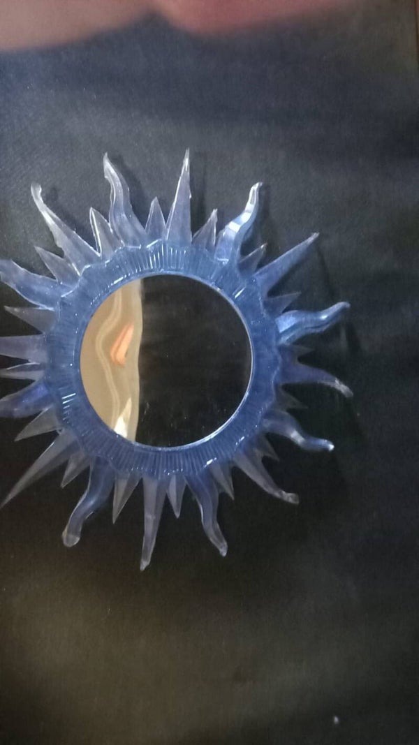 zonnenspiegel kameleon blauw