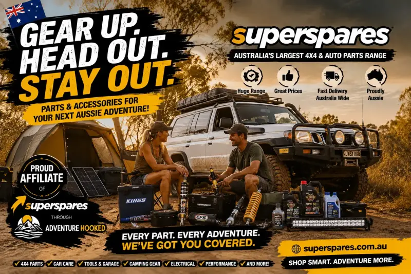 Superspares 4WD and auto parts, official affiliate partner of Adventure Hooked.