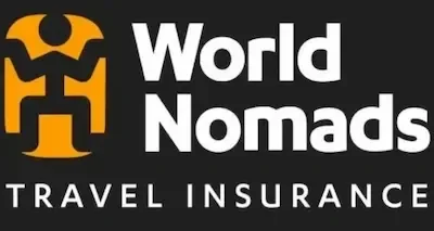 World Nomads travel insurance brand logo, offering coverage options for Australian travelers on family trips, road adventures, and overseas holidays.