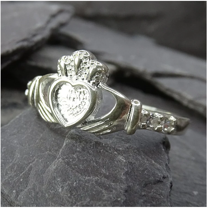 Silver 925 Claddagh Ring