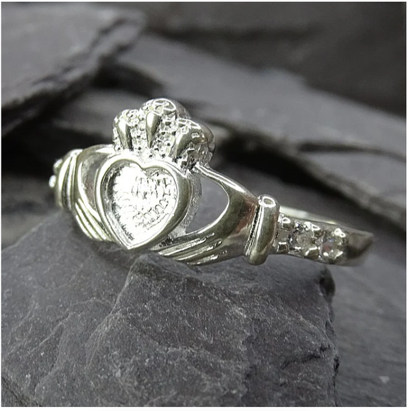 Silver 925 Claddagh Ring