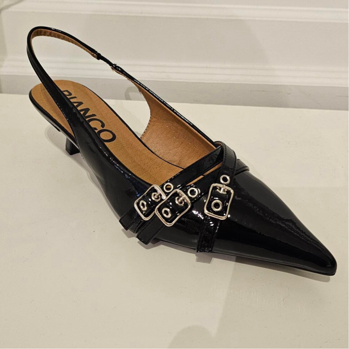 Schoenen zwart lak