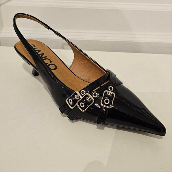 Schoenen zwart lak