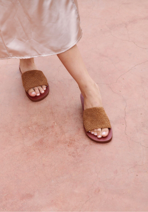 Slipper 100% leder