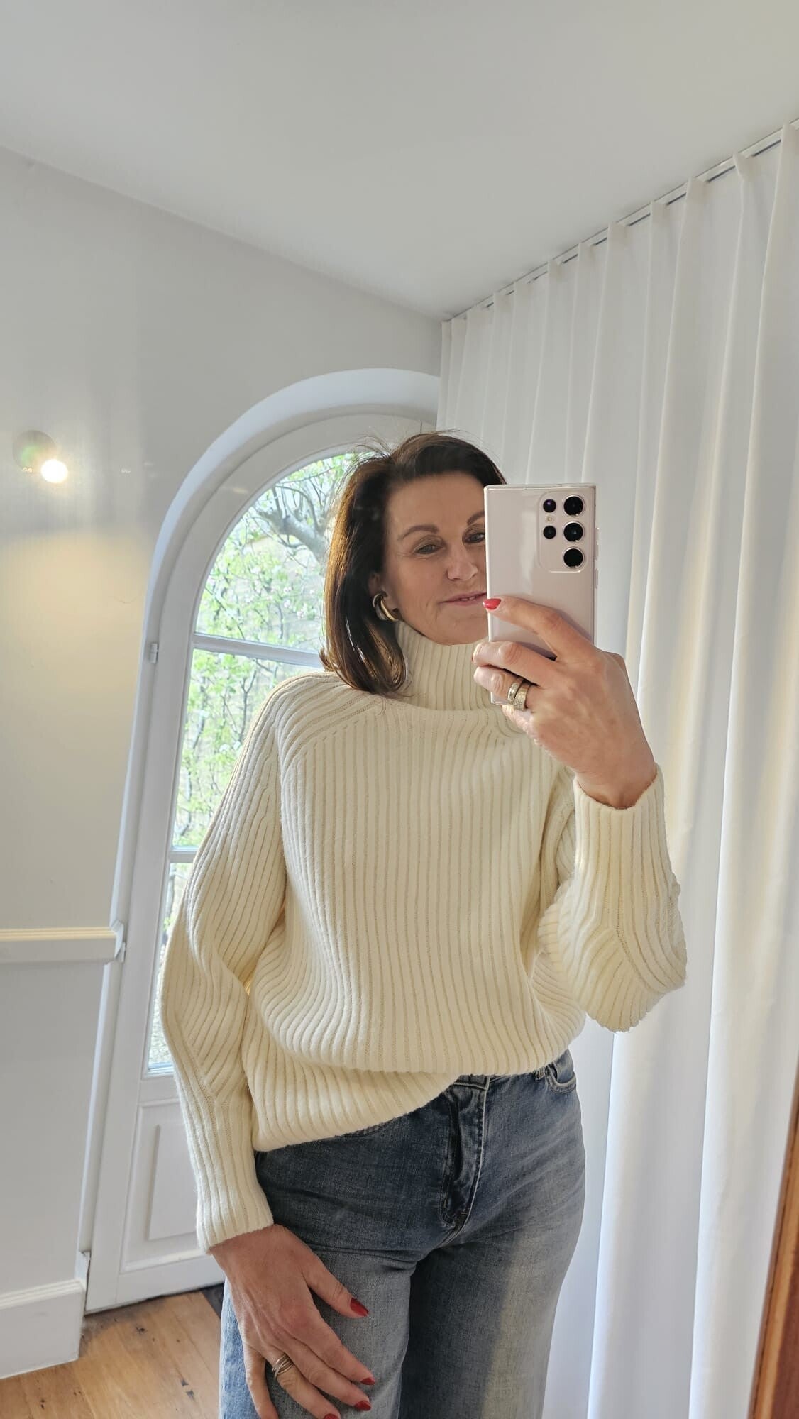 Pull hoge kraag
