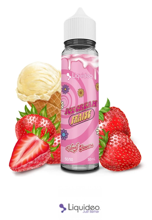 Ice Cream Fraise 50ml - Wpuff Flavors Liquideo
