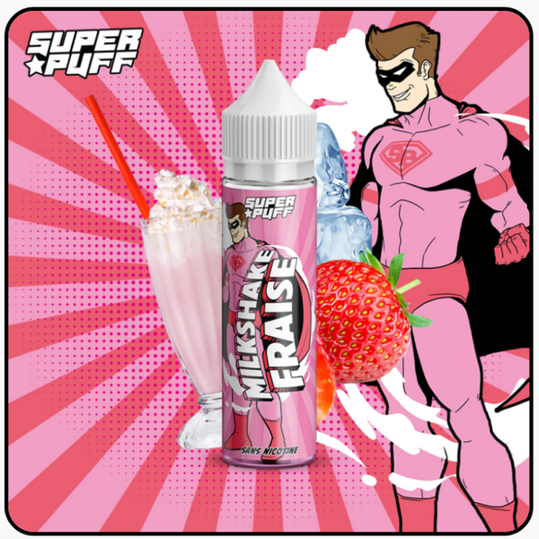 Milkshake Fraise 50ml - Super Puff