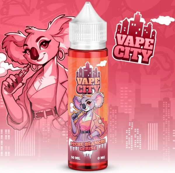Pêche Blanche Cerise 50ml - Vape City