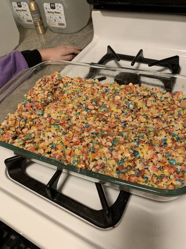 Fruity Pebble Rice Krispy Treats