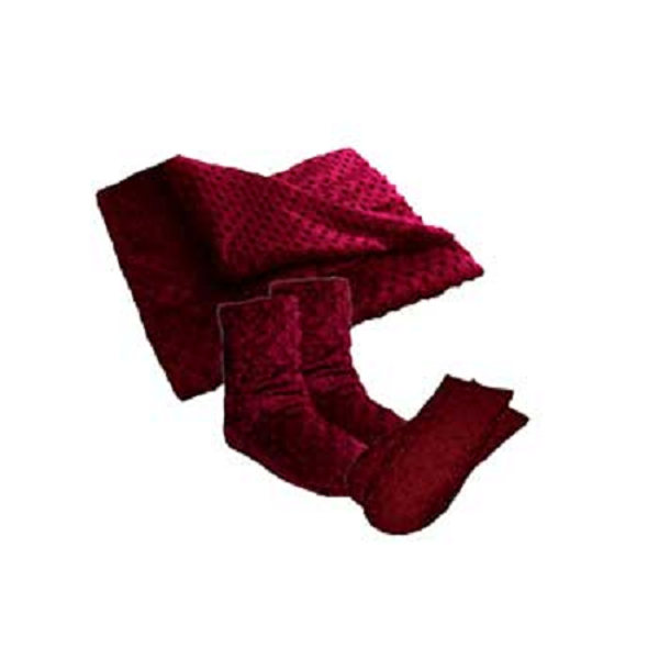 Mini Spa Blankie/Women's Spa Booties/Spa Mittens