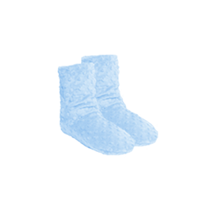 Baby Blue - Woman's Spa Booties