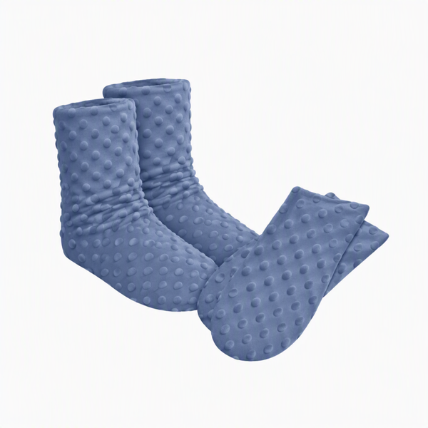 Denim - Women's Spa Booties/Mittens Set
