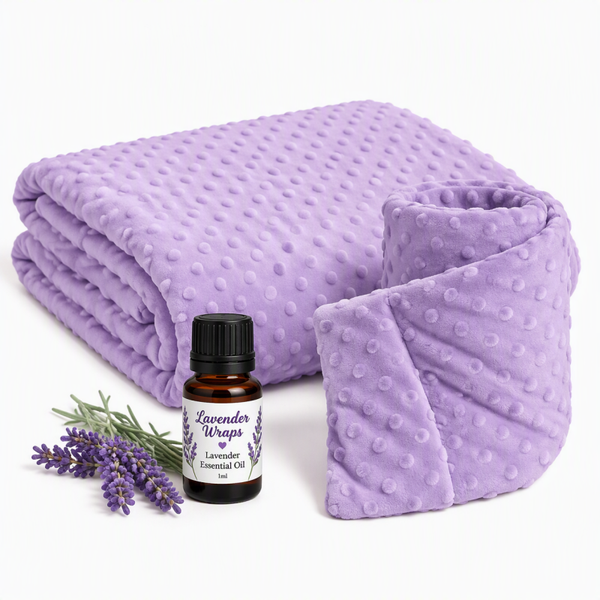 Lavender - Spa Blanket & Super Heat Wrap & Essential Oil