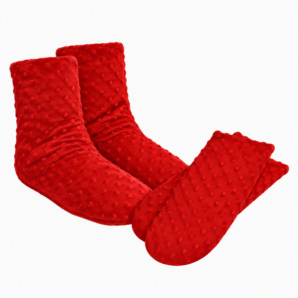 Scarlet - Women's Spa Booties/Mittens Set