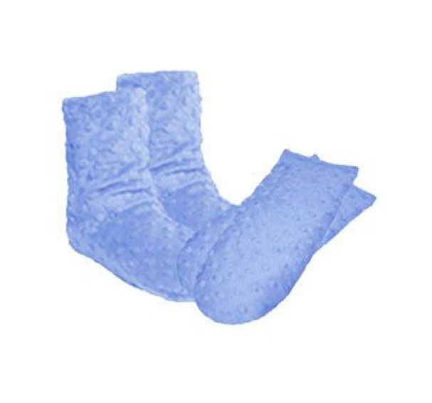 Sky Blue - Women's Booties/Mittens Set