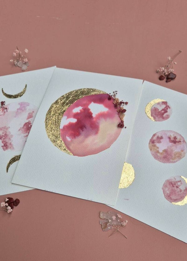 Workshop Create your own moon (aquarel) zondag 23 november 2025 13.00-16.00 uur