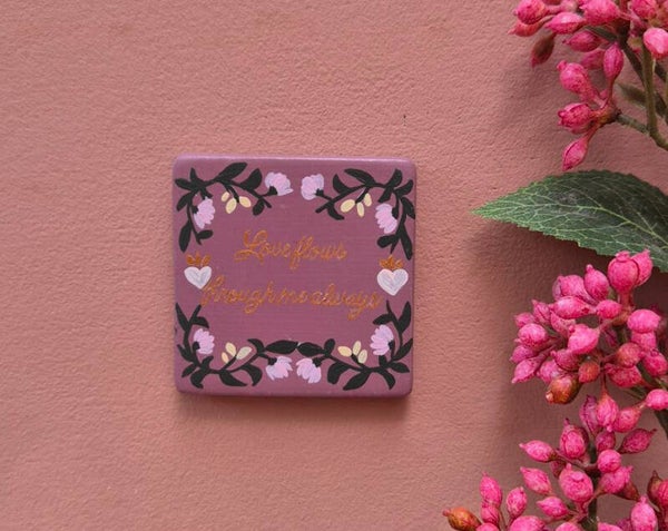 Keramiek tegel mini- Love flows