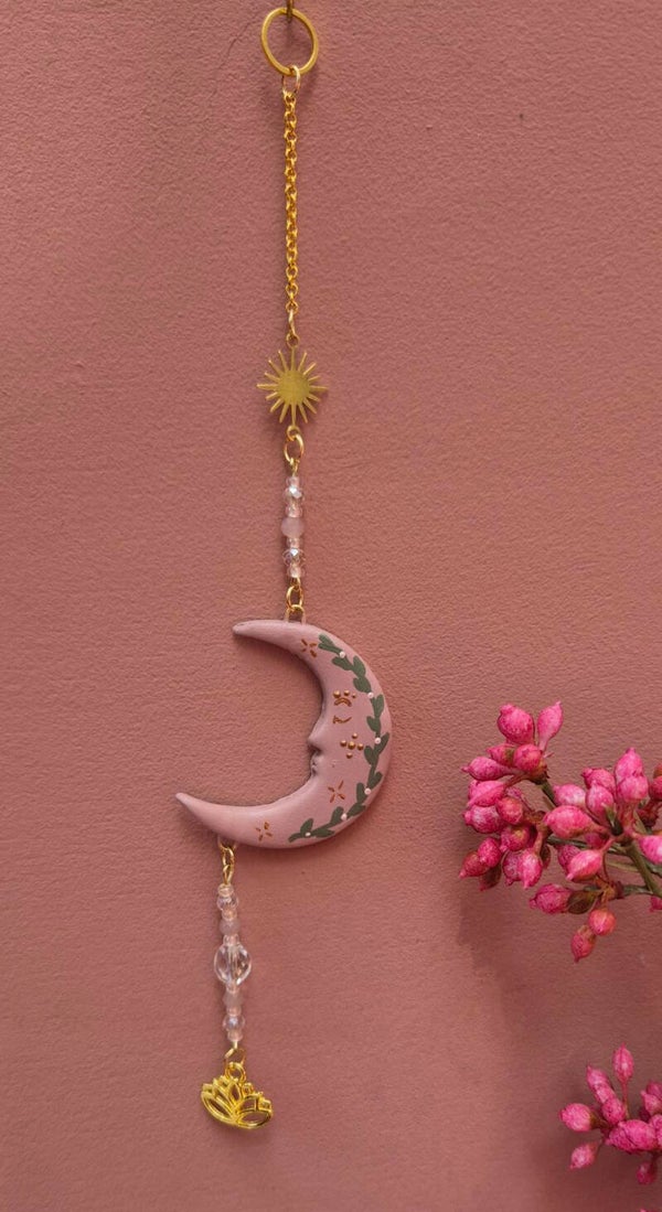 Moonface lotus suncatcher