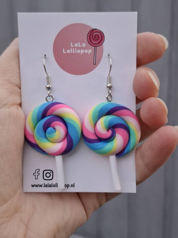 Swirl Lollies oorbellen