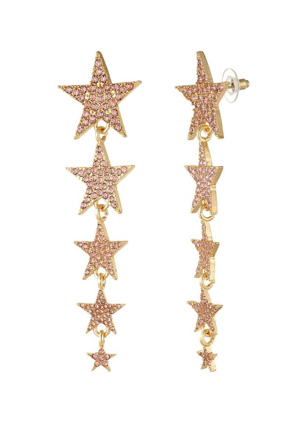 Shooting stars earrings - Roze