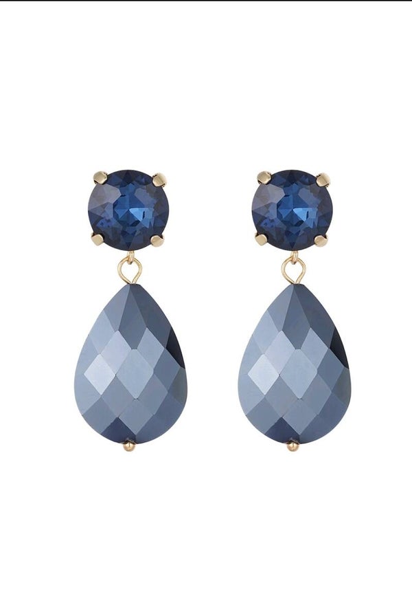 Oorbellen Posh pardon donkerblauw