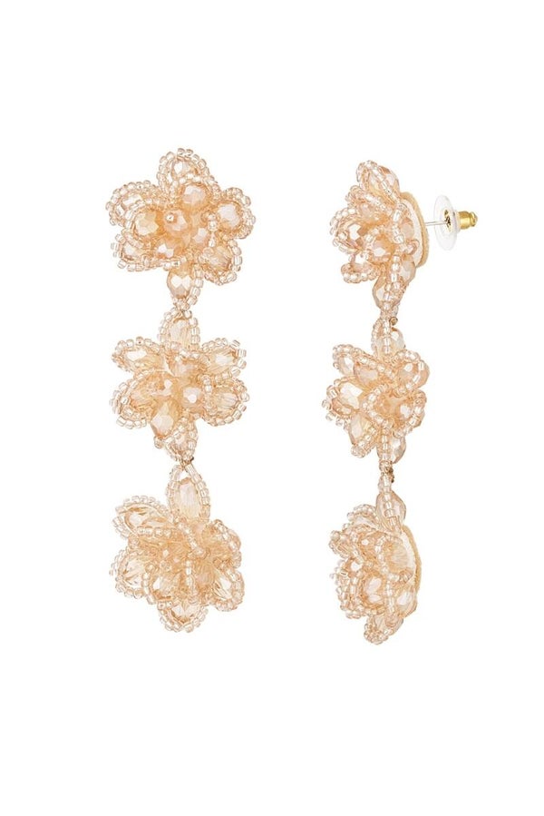 Blossom spring oorbellen - Beige