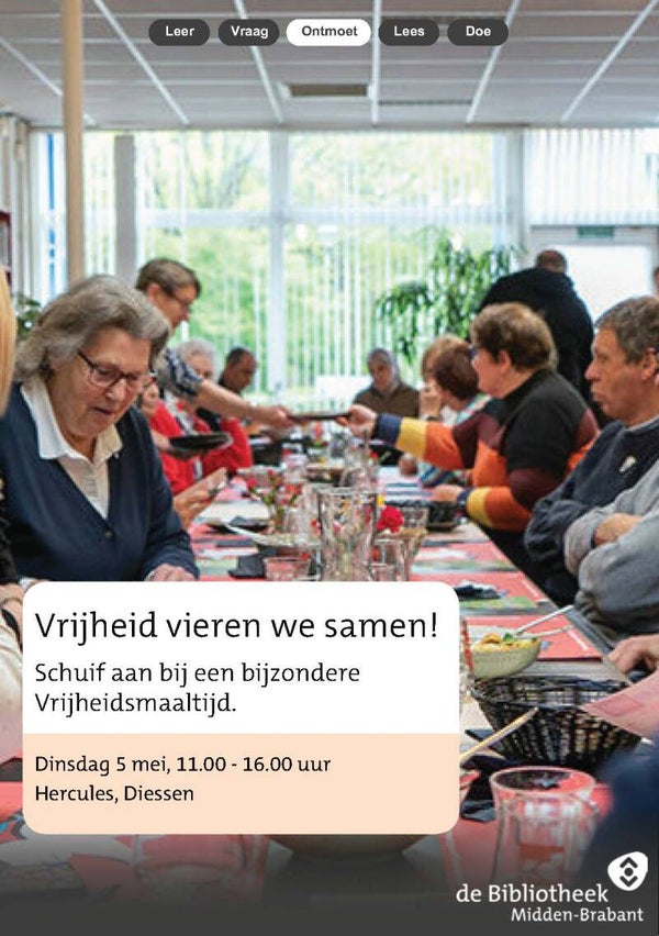 5 mei Generaties aan tafel voor Vrijheid