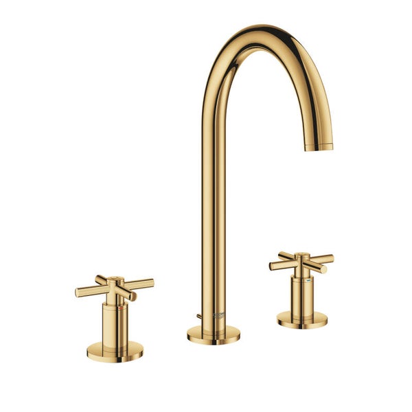 289. GROHE inbouw wastafelkraan (L) - 'GOLD'