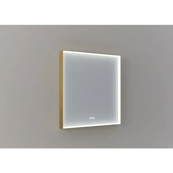 958. HUISMERK spiegel 80x80 - 'GOLD'