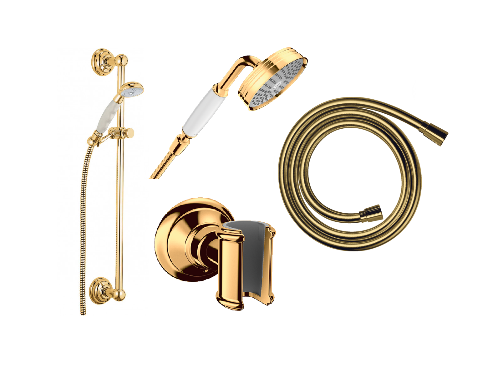 Sanitair accessoires goud