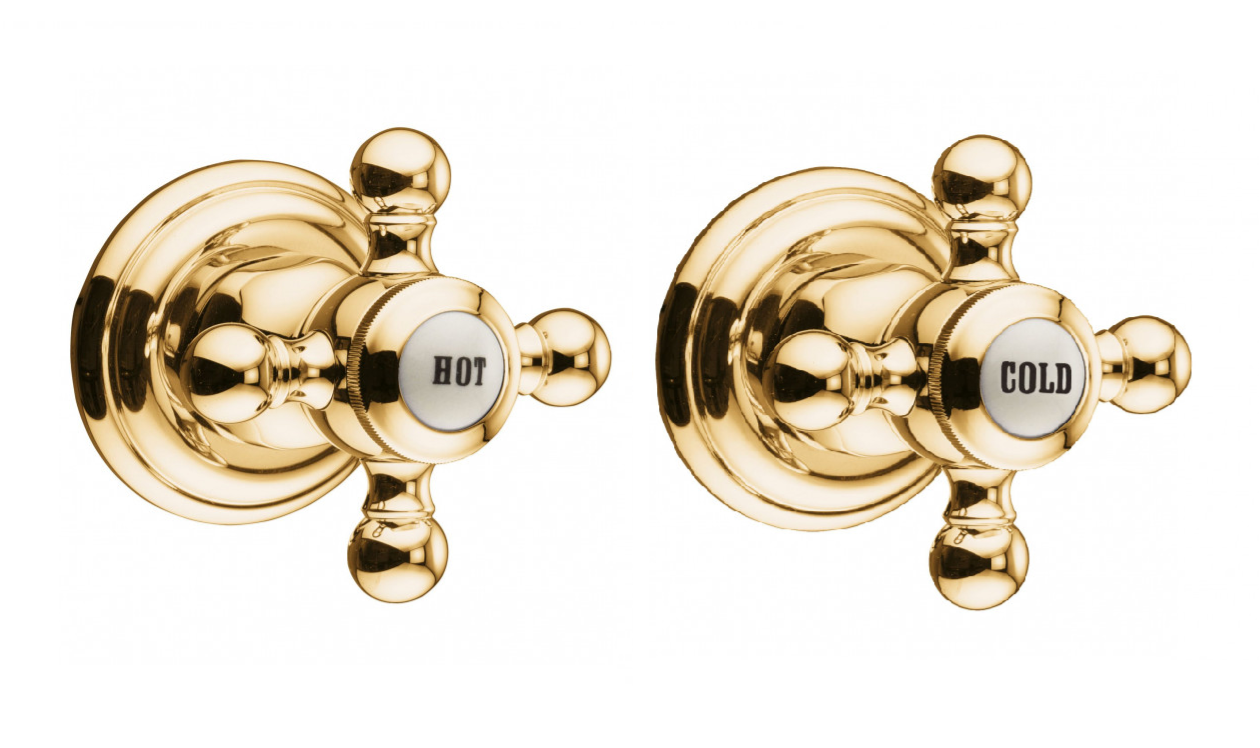 Gouden badkamer knoppen hendels