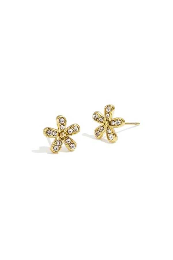 Stainless Steel Stud Earrings Flower