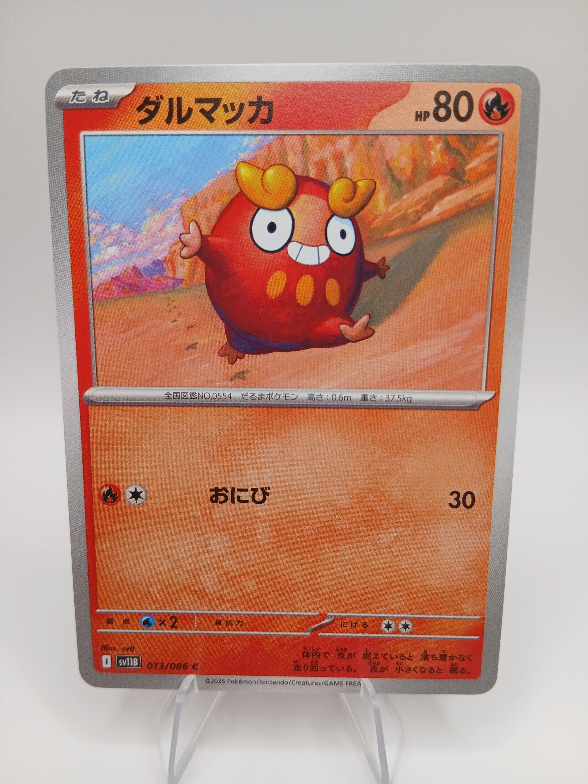 pokemon - darumaka - 13 - black bolt - normal - japans