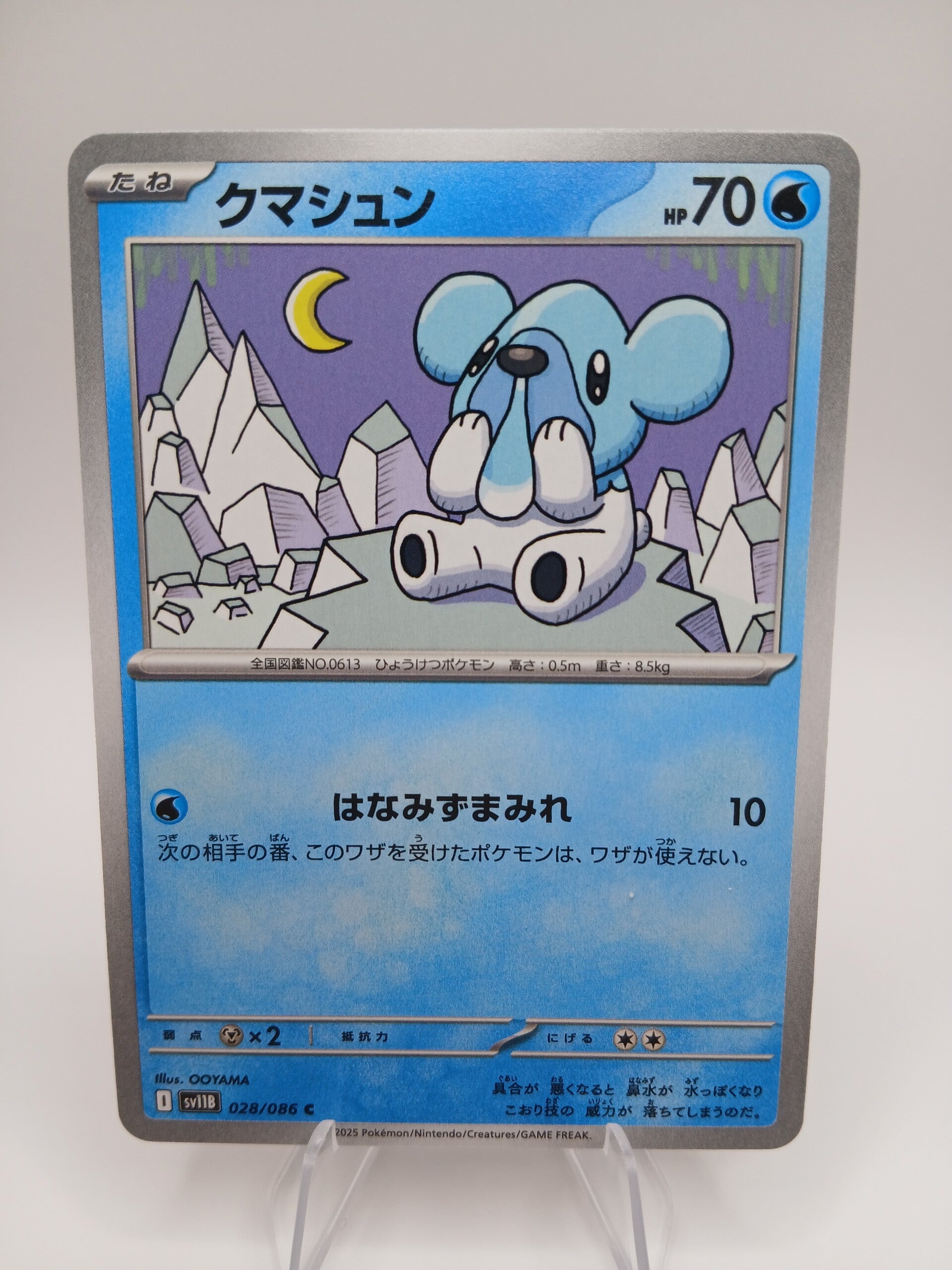 pokemon - cubchoo - 28 - black bolt - normal - japans
