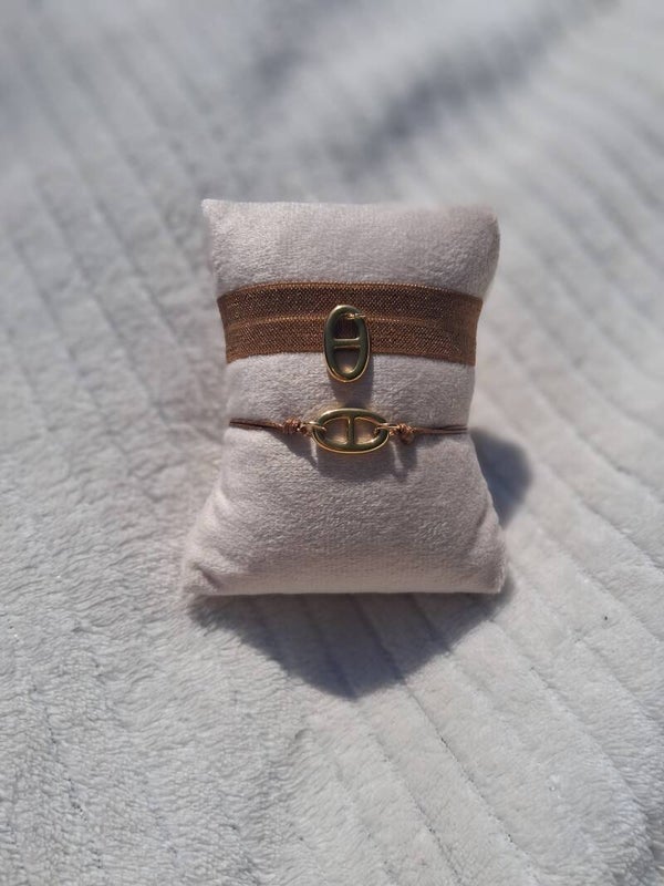 Bracelet élastique maille marine