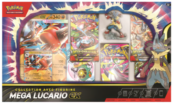 Pokémon Collection avec figurine Méga-Lucario-ex