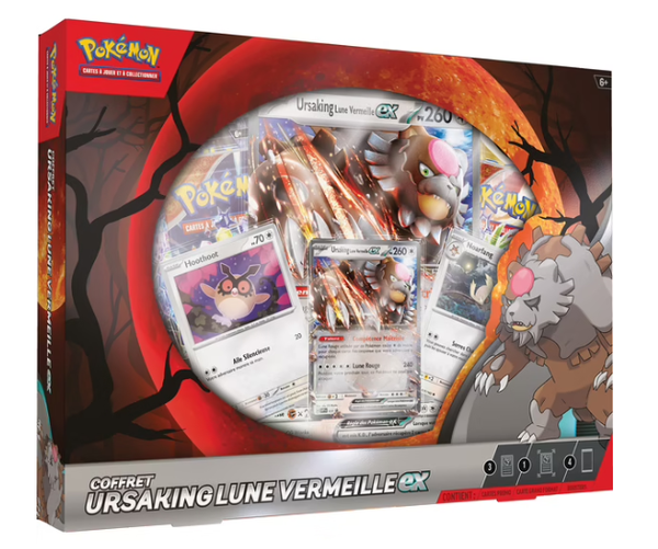Pokémon Coffret Ursaking Lune Vermeille EX