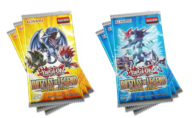 Yu-Gi-Oh! JCC - Pack de 3 Boosters Battles of Legend: Monster Mayhem (Blister cartonné) - Produit exclusif GSA-GSS - FR