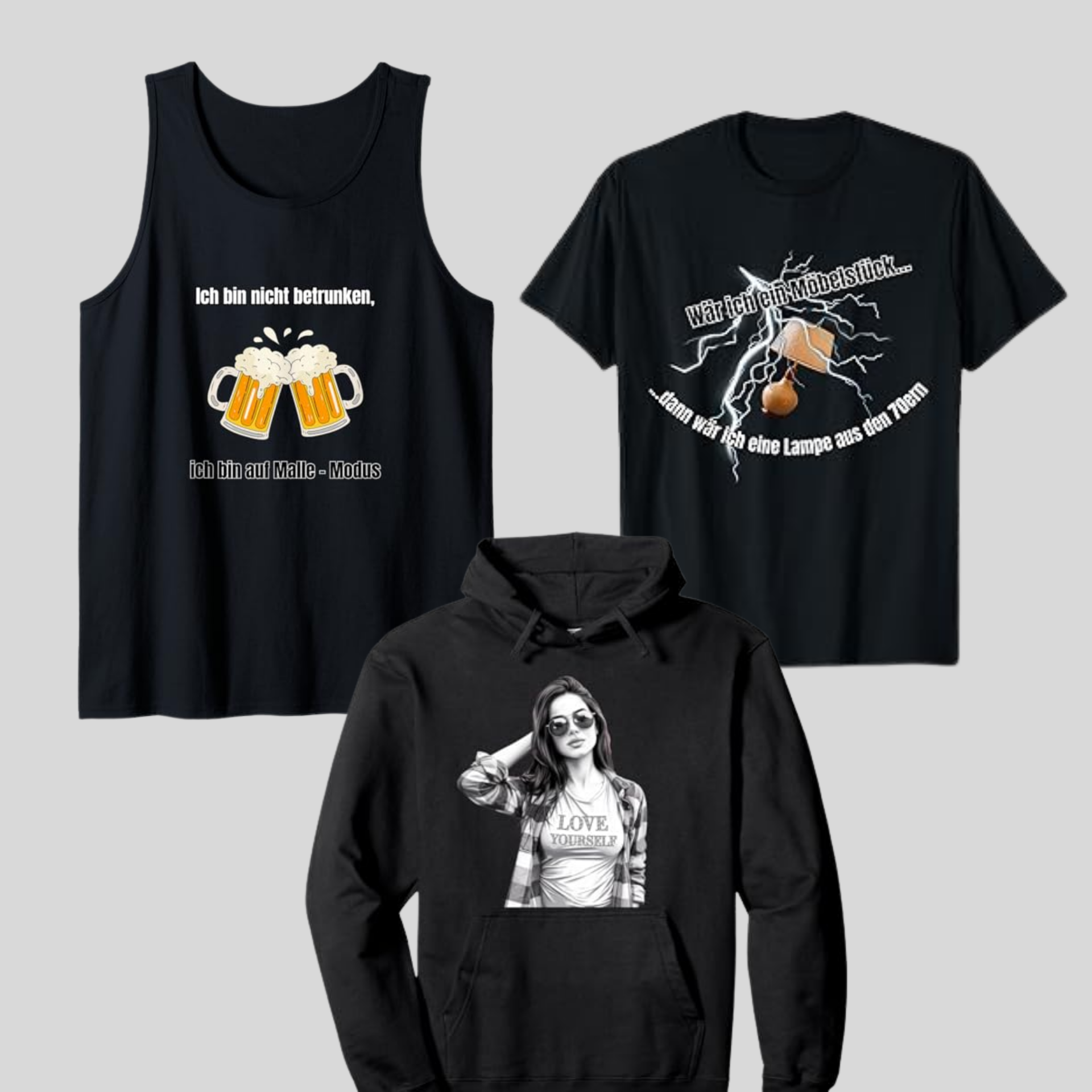 Bekleidung von Merch on demand mit vielen verschieden Designs, Michaela Bothmer