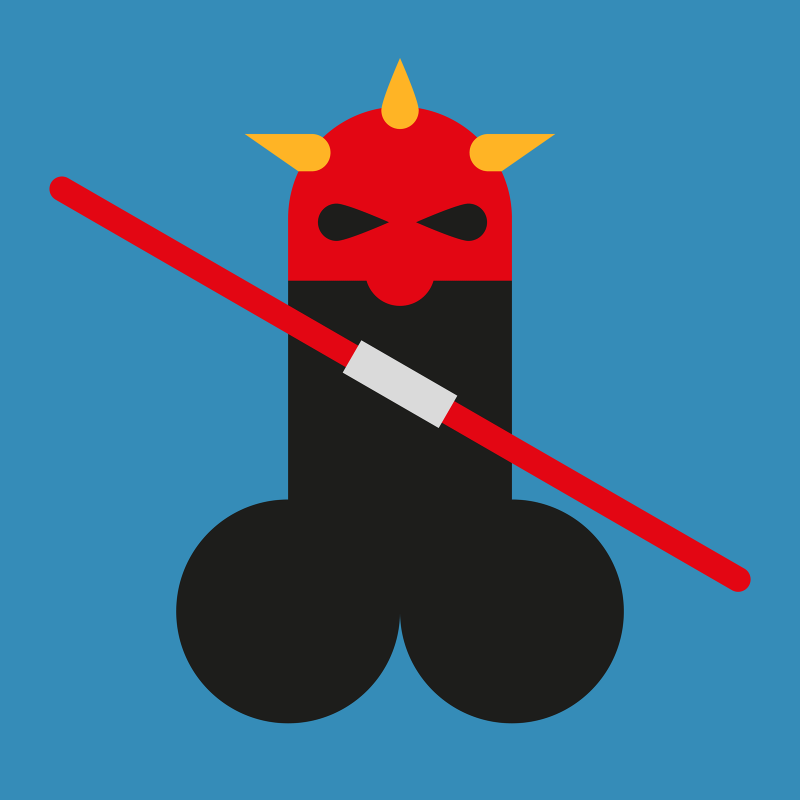 Fking famous War Stars Darth Maul by: kunstenaar Antwan Hoedemakers