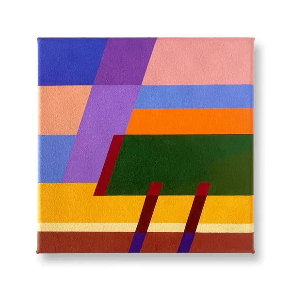 Compositie 100524 schilderij