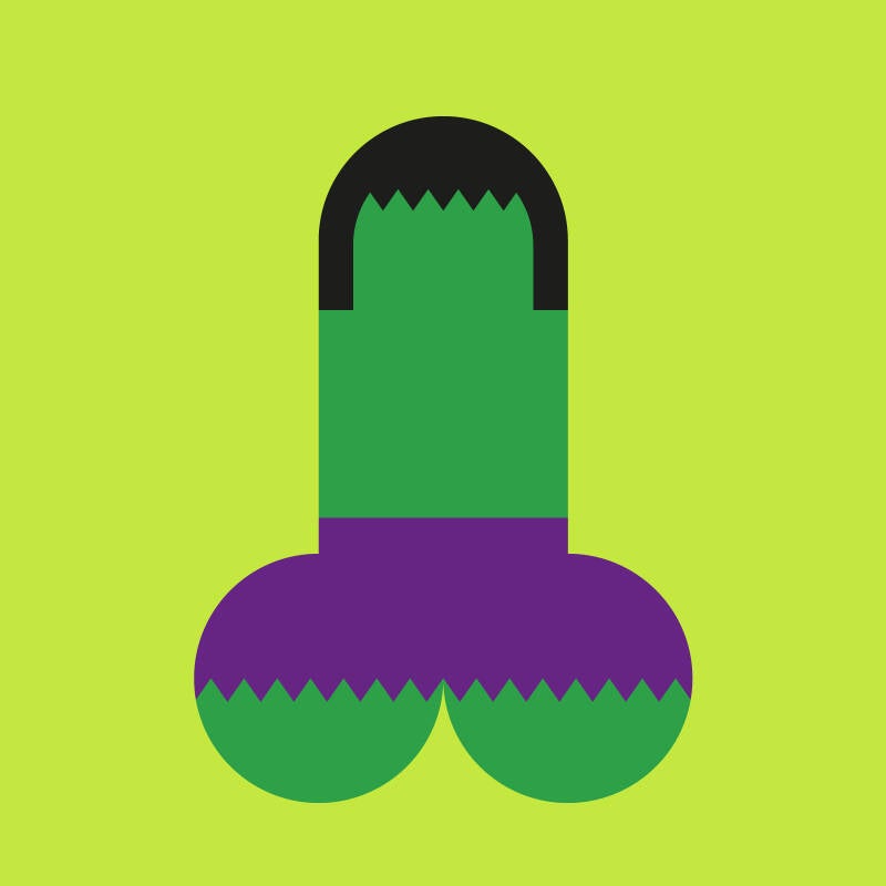 Fking Famous Hulk, art project Phalluverse Antwan hoedemakers