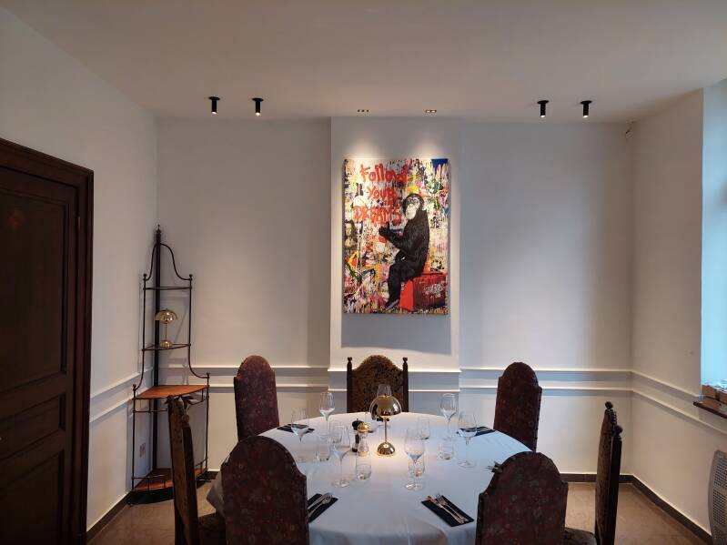 Mise en lumière d&#039;un restaurant
