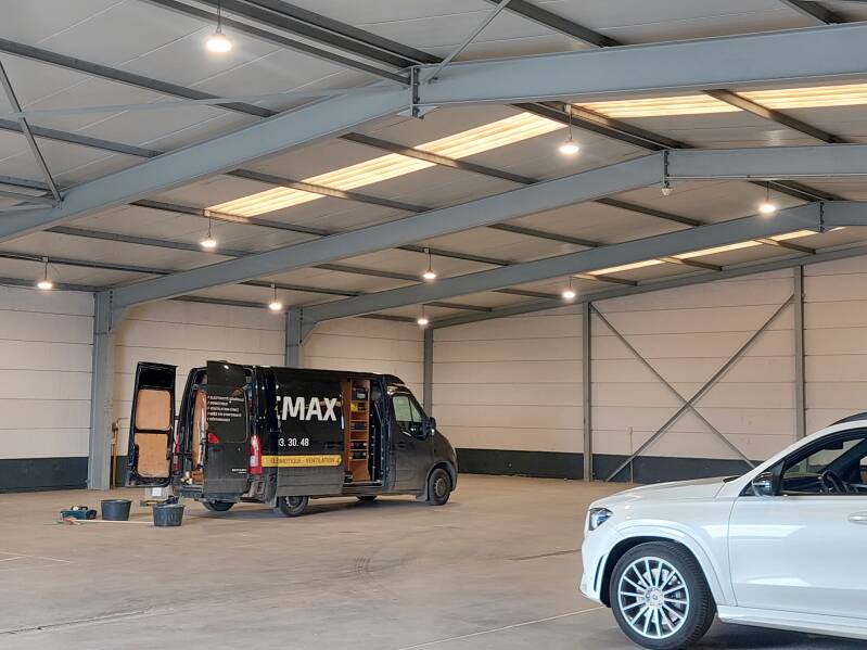 Remplacement des éclairages d&#039;un entrepot