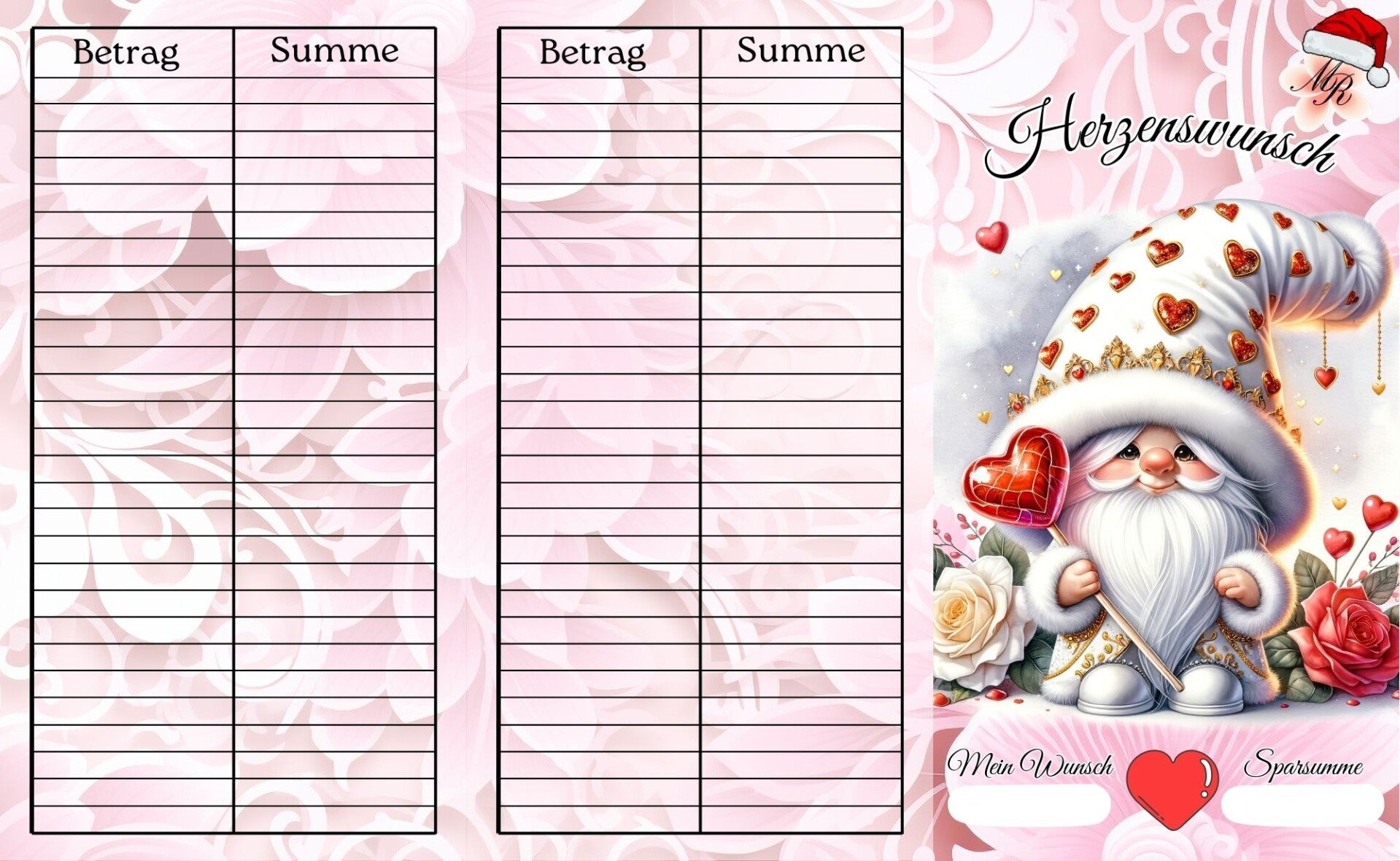 Klappkarte A13 Herzenswunsch