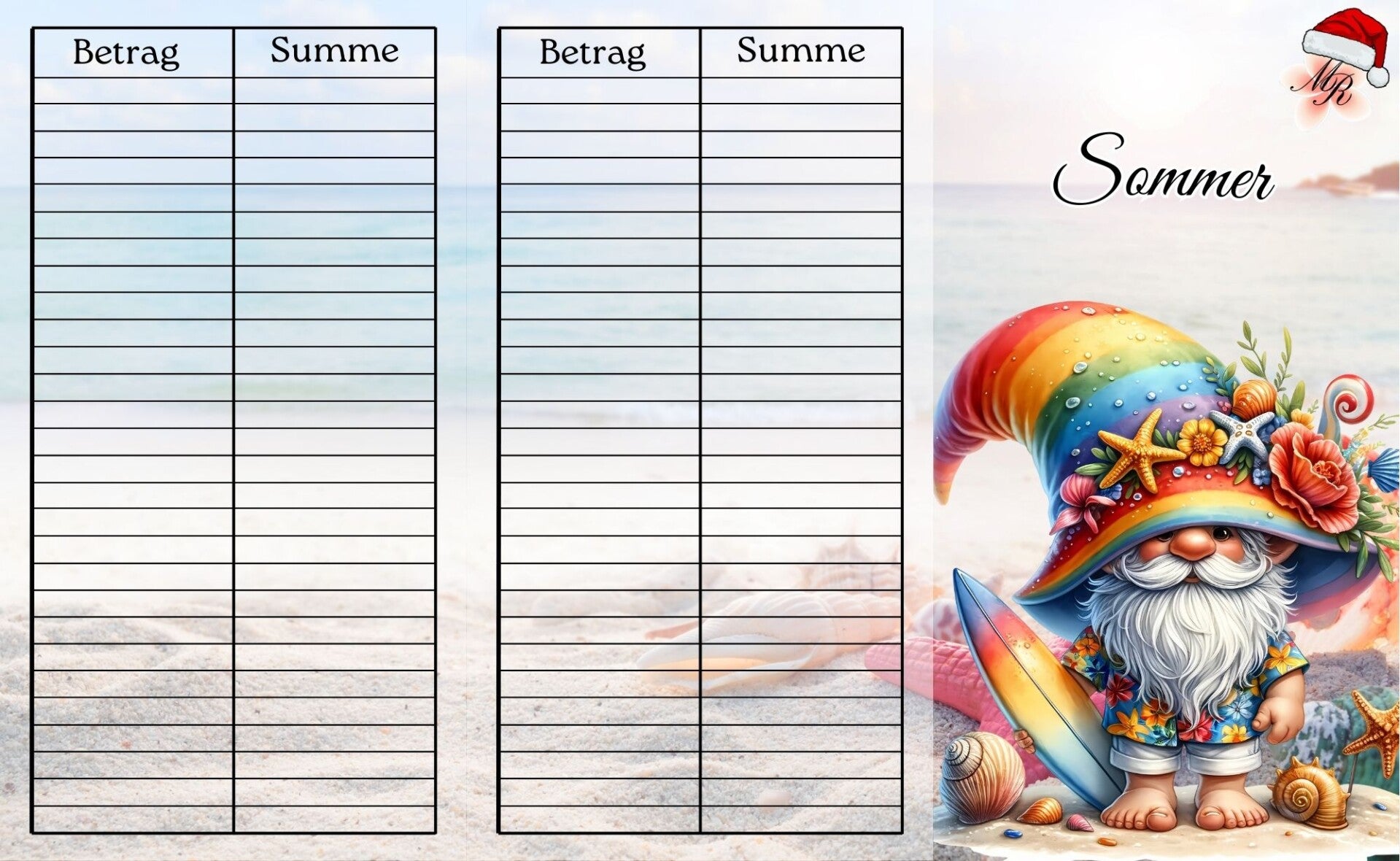 Klappkarte A19 Sommer