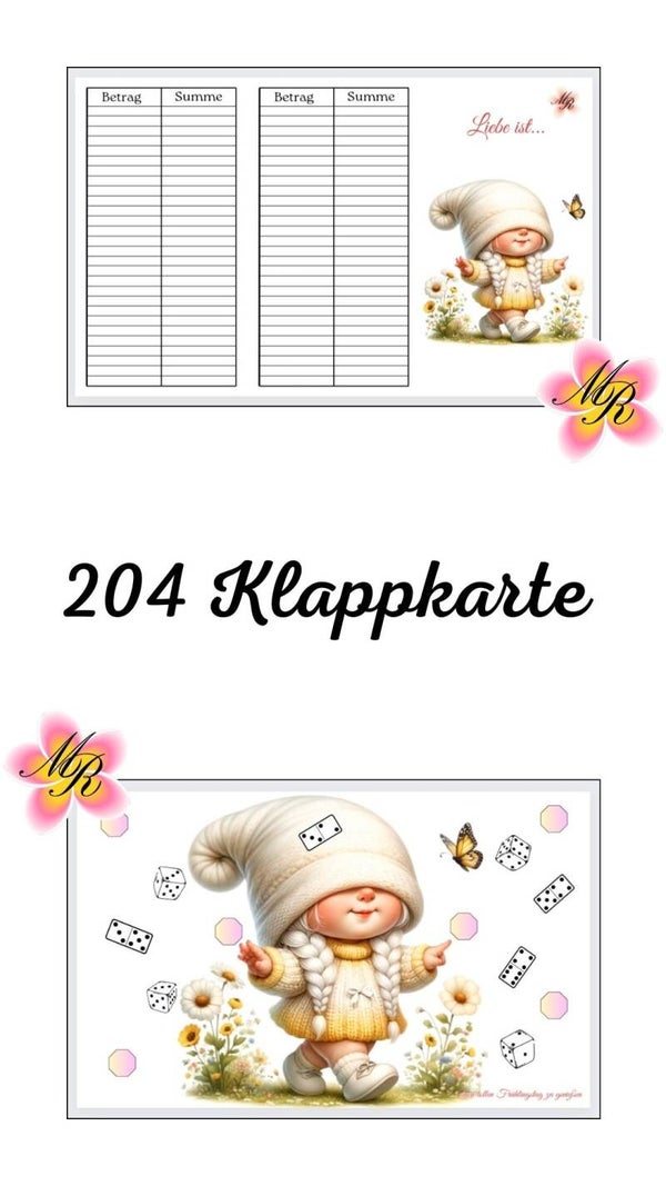 Klappkarte 204 Liebe ist...
