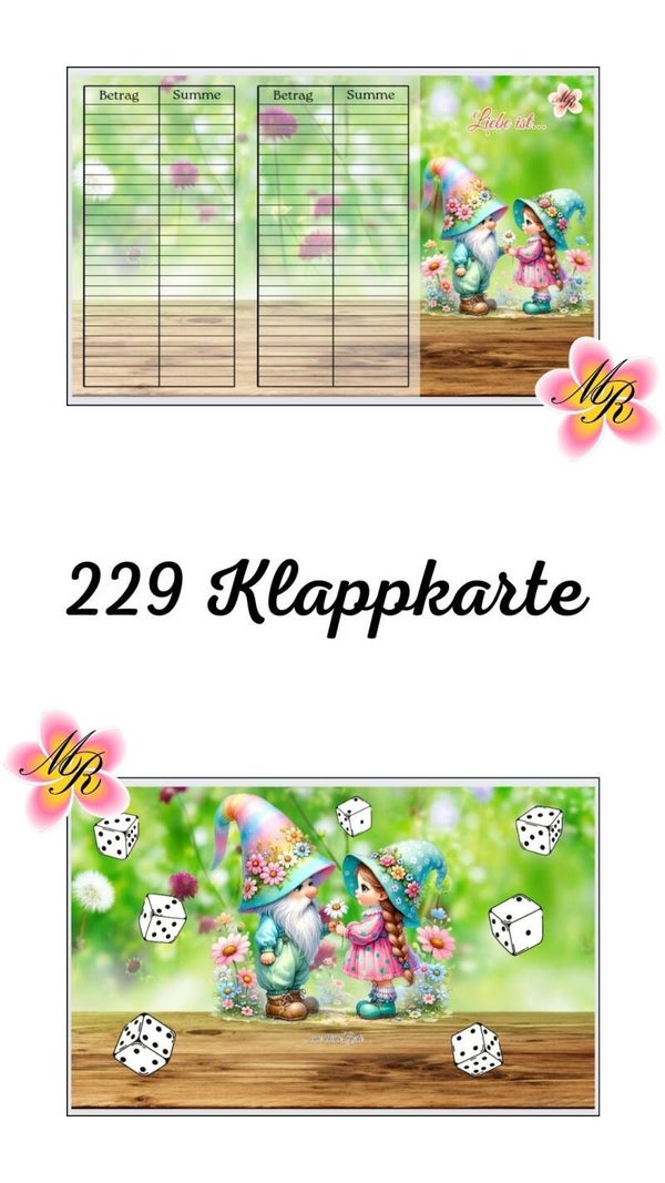 Klappkarte 229 Liebe ist...