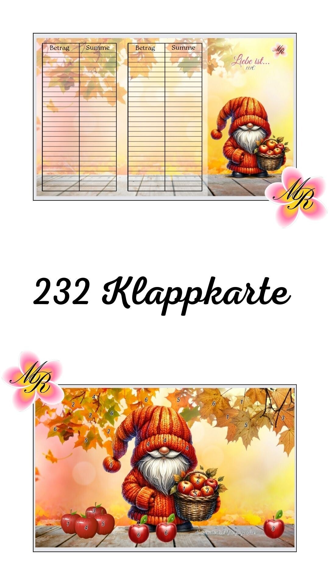 Klappkarte 232 Liebe ist...