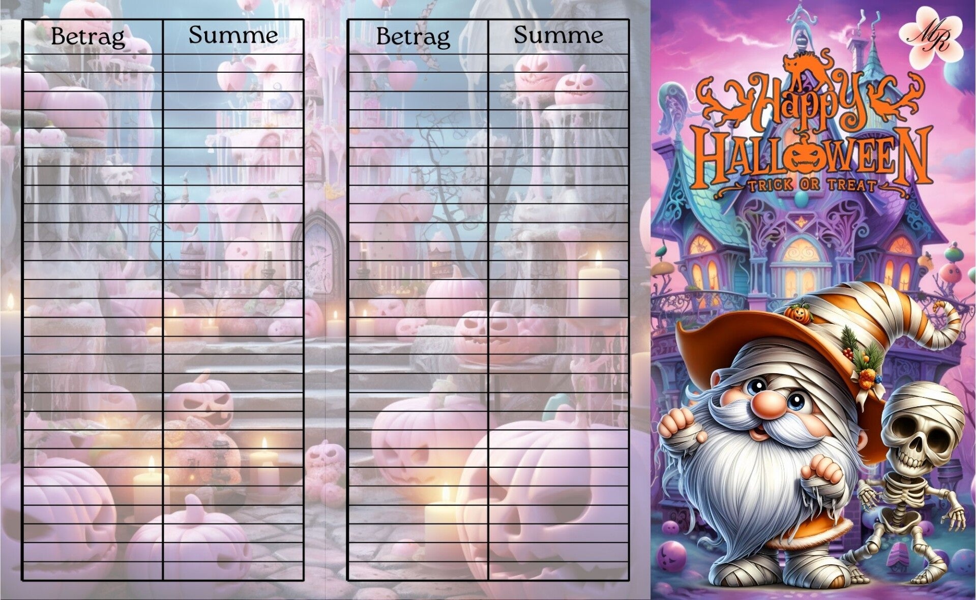 Klappkarte A22 Halloween Gnome